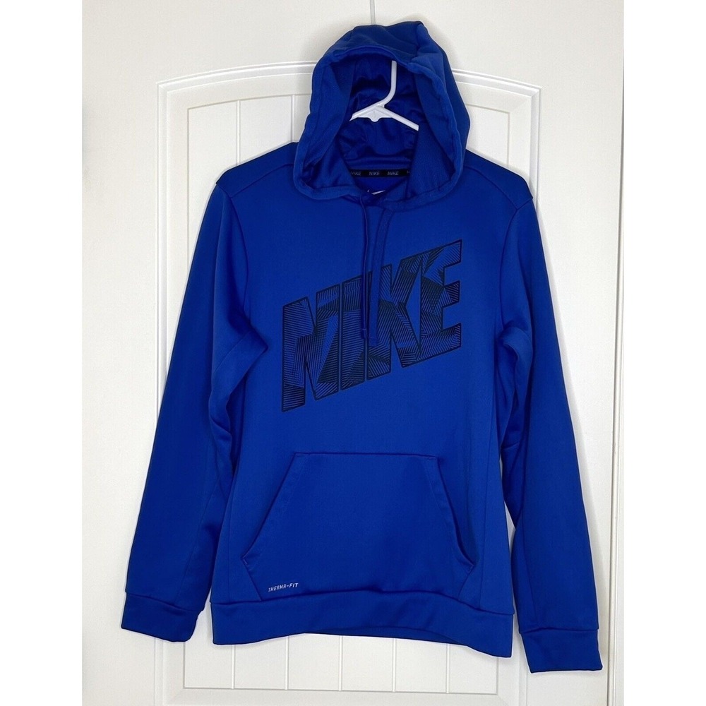 Nike Therma-Fit Graphic Hoodie Men's Size S Blue
